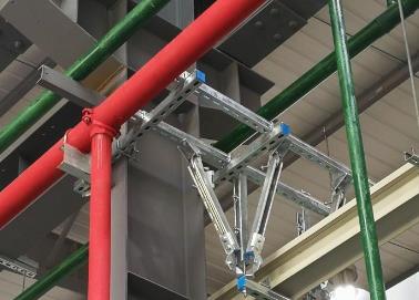 涿鹿该抗震支架的整体式支吊架结构协调性好